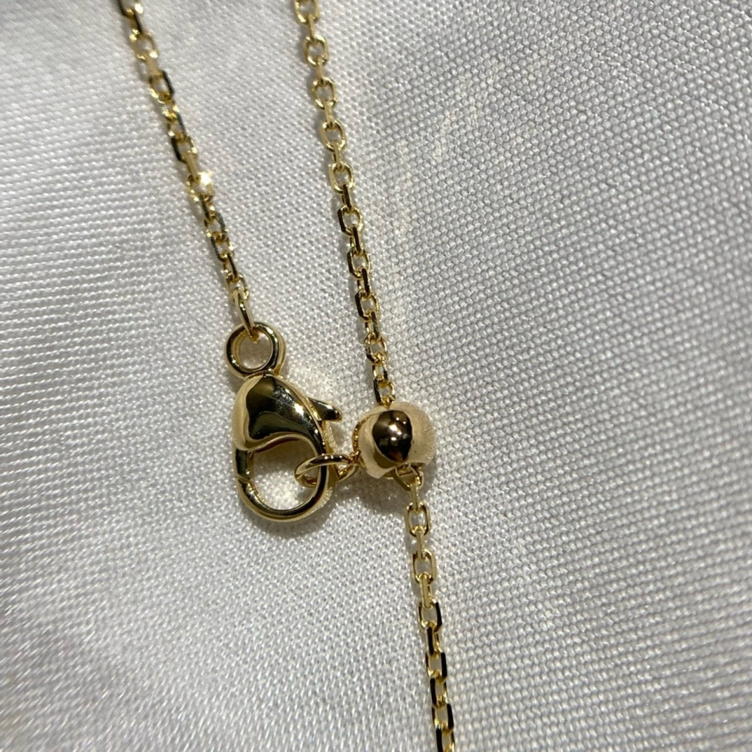 سلسال ميسيكا ذهب عيار 18 , الوزن 6.5 جرام الماس vvs1