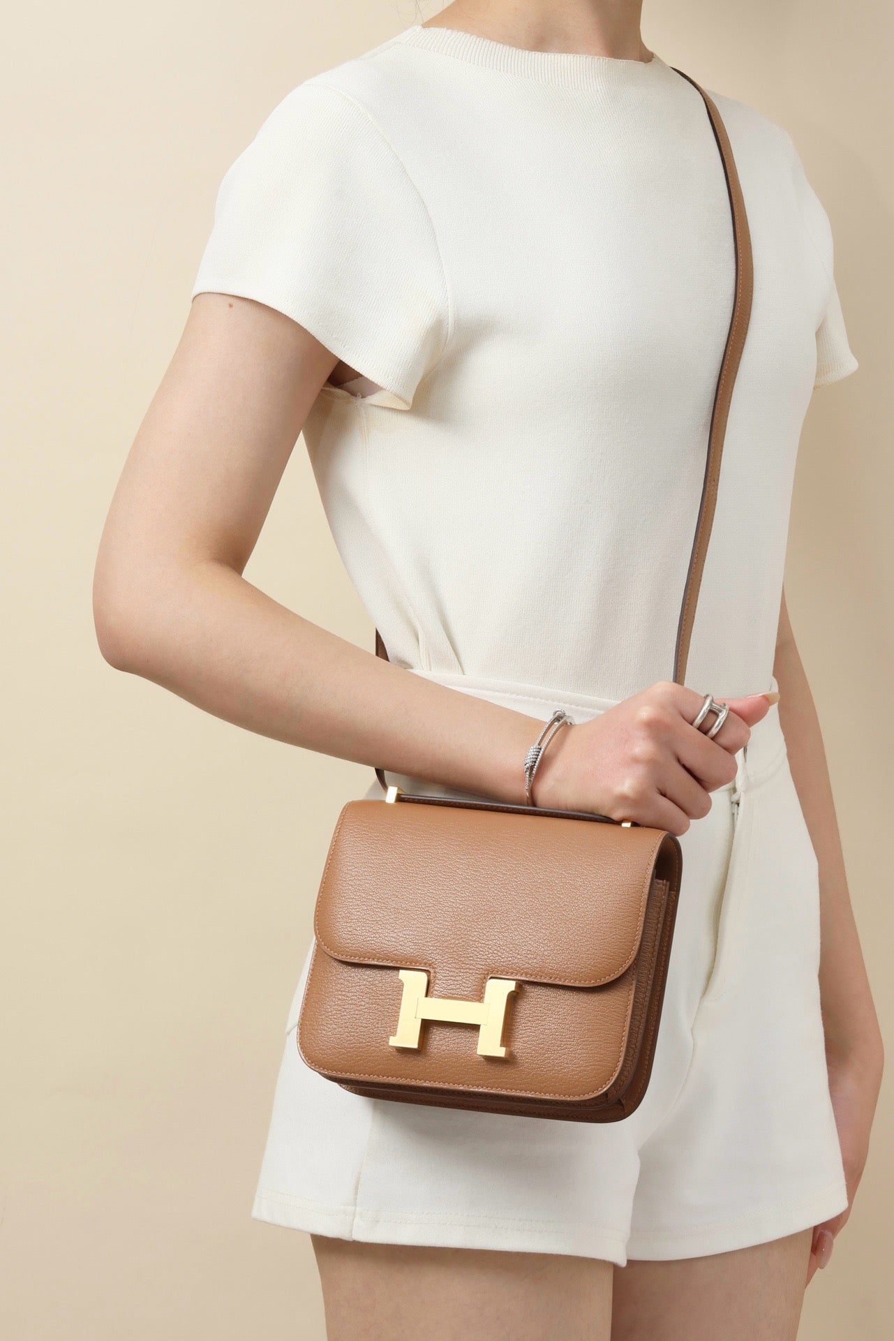 CJ19 19 cm ,  2J Sparrowwood Goatskin GHW #4345