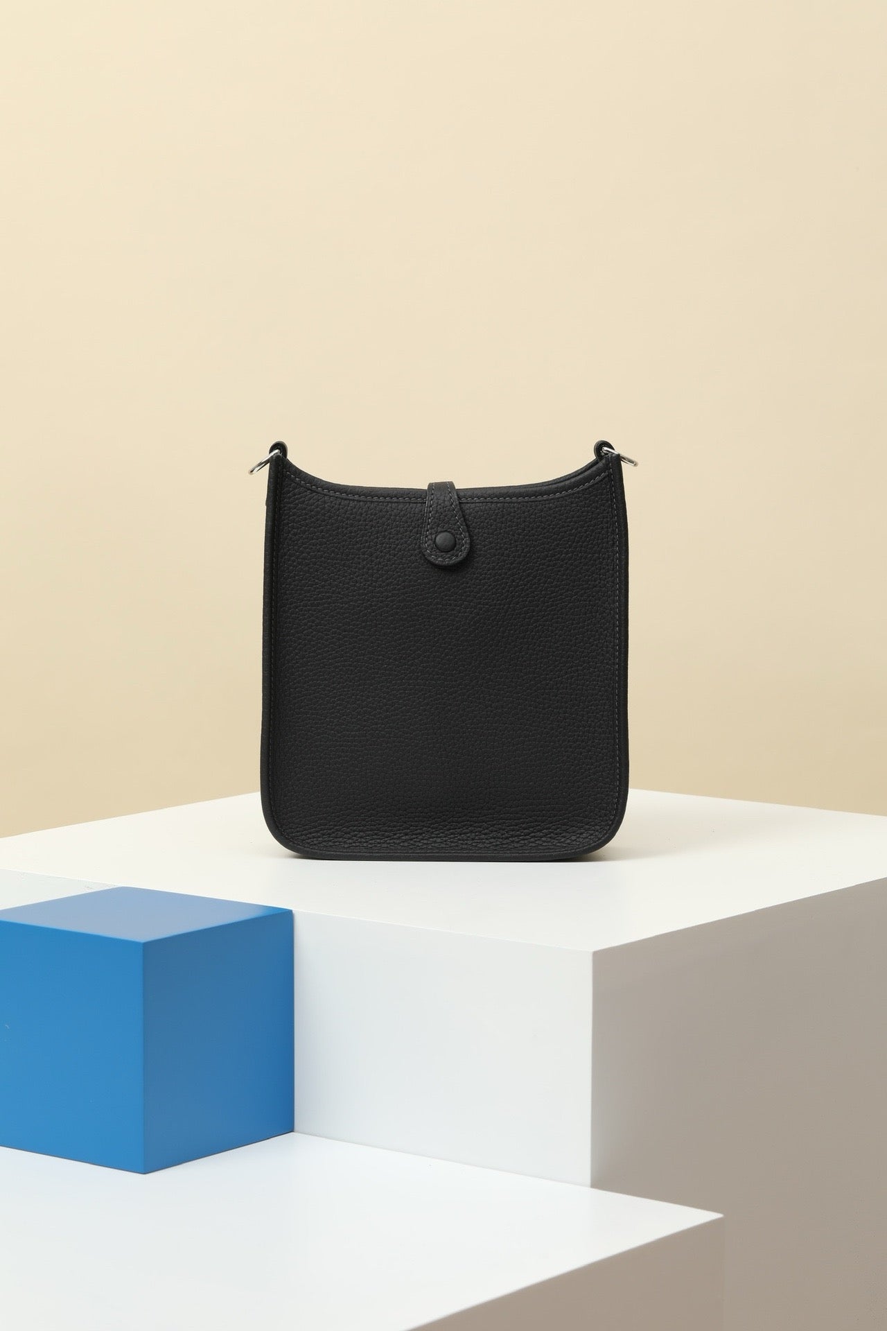 YF16 3Y Ice Blue ,Clemence bull leather crossbody bag  , PHW #4424