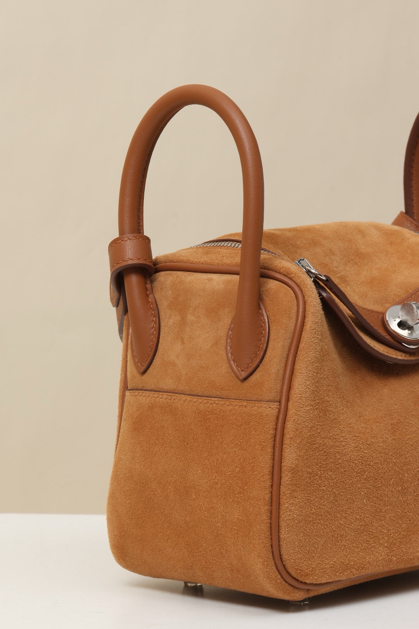 LD19 , Swift leather combined with suede CK37 Gold  PHW#4629