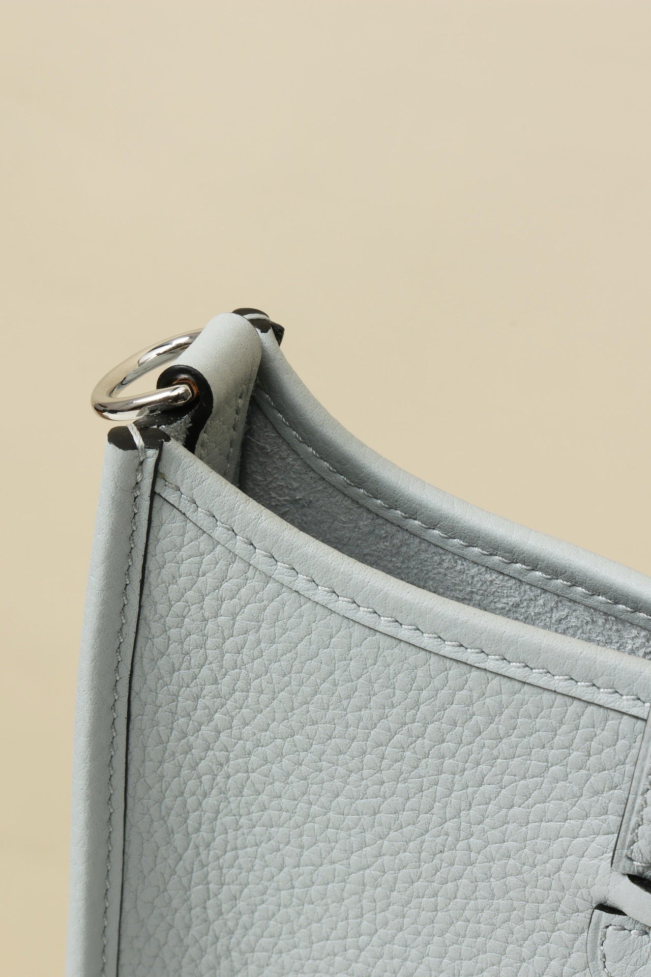 YF16 08 Holy Grail Blue ,Clemence bull leather crossbody bag  , PHW #4416