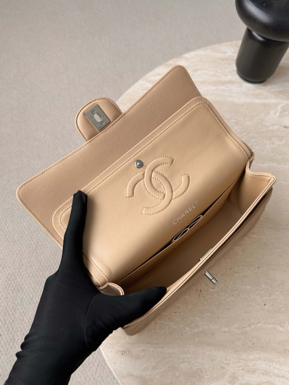 Cf25 Silver Hardware , Caviar # 4202