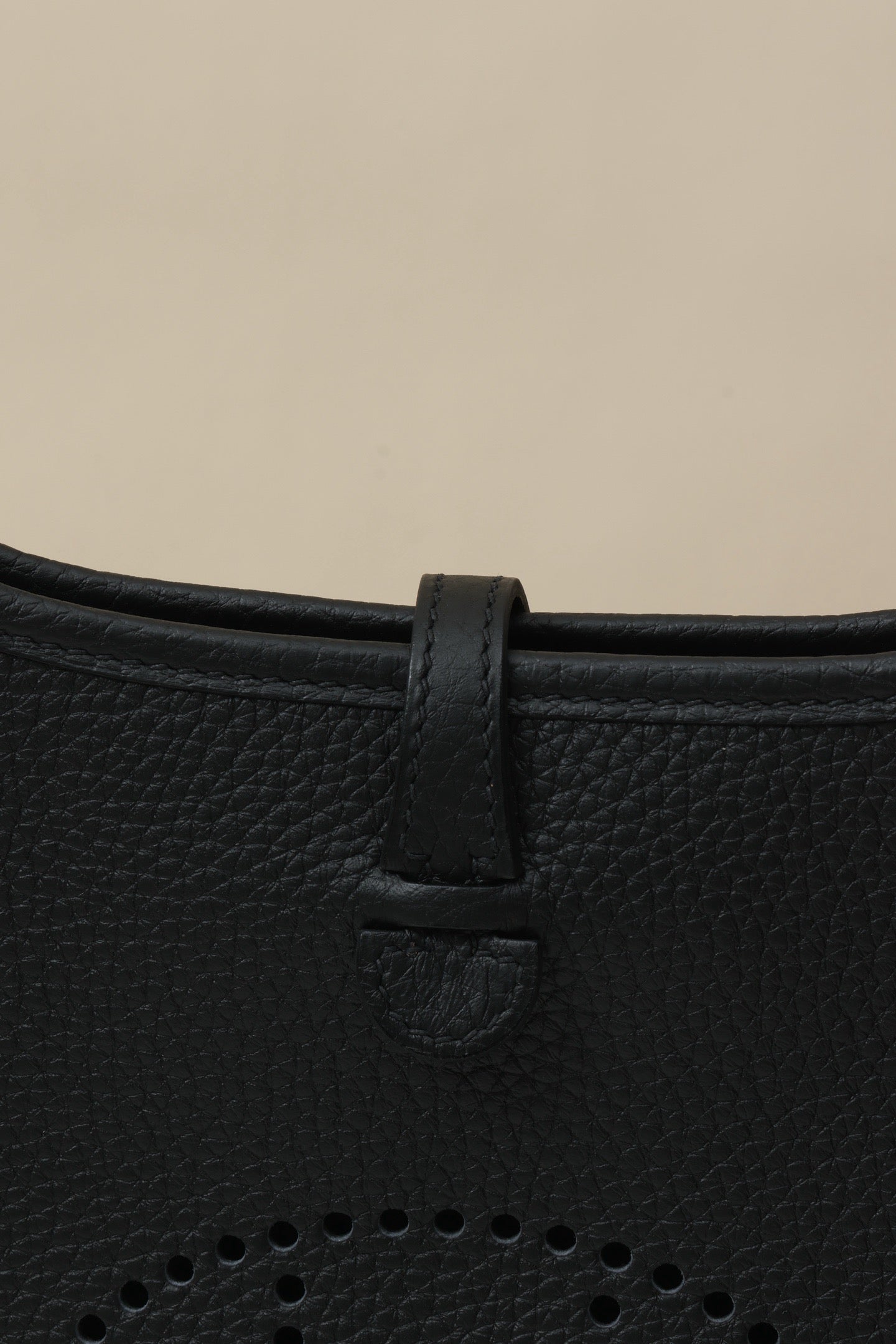 YF16 CK89 Black , Clemence bull leather crossbody bag  , PHW #4397