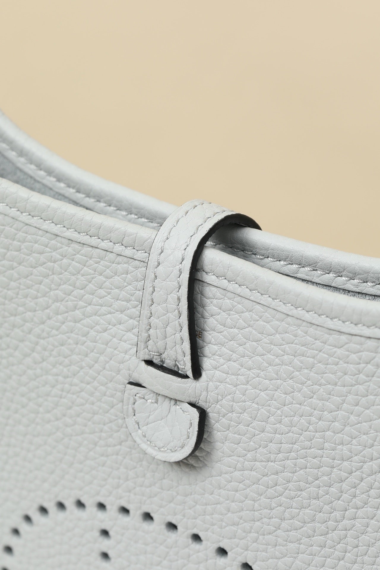 YF16 08 Holy Grail Blue ,Clemence bull leather crossbody bag  , GHW #4420