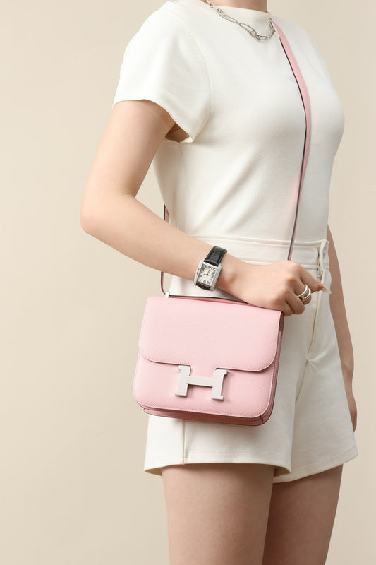 CJ19 19 cm ,  New Sakura Pink Epsom leather PHW #4305