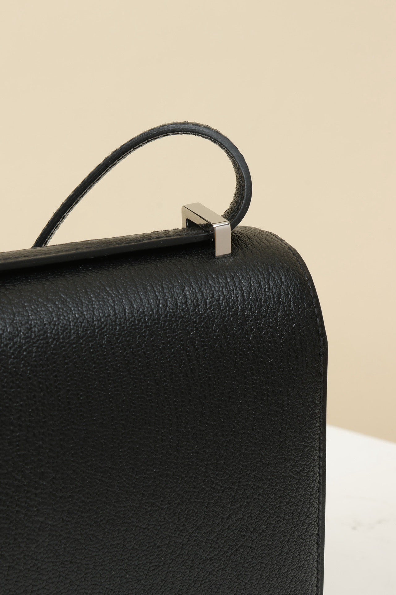 CJ19 19 cm , CK89 Black Goatskin PHW #4343