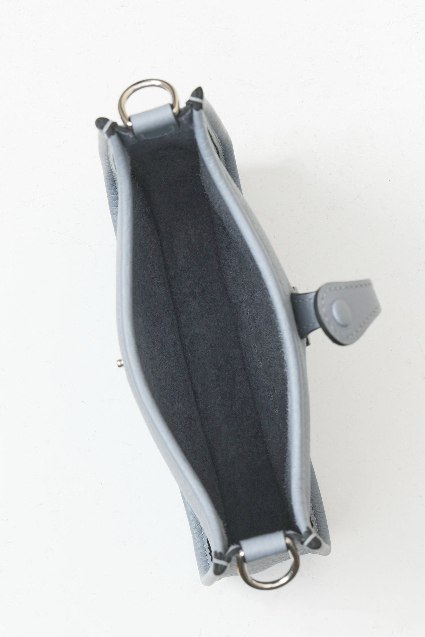 YF16 J7 Aegean Blue, Clemence bull leather crossbody bag  , PHW #4408