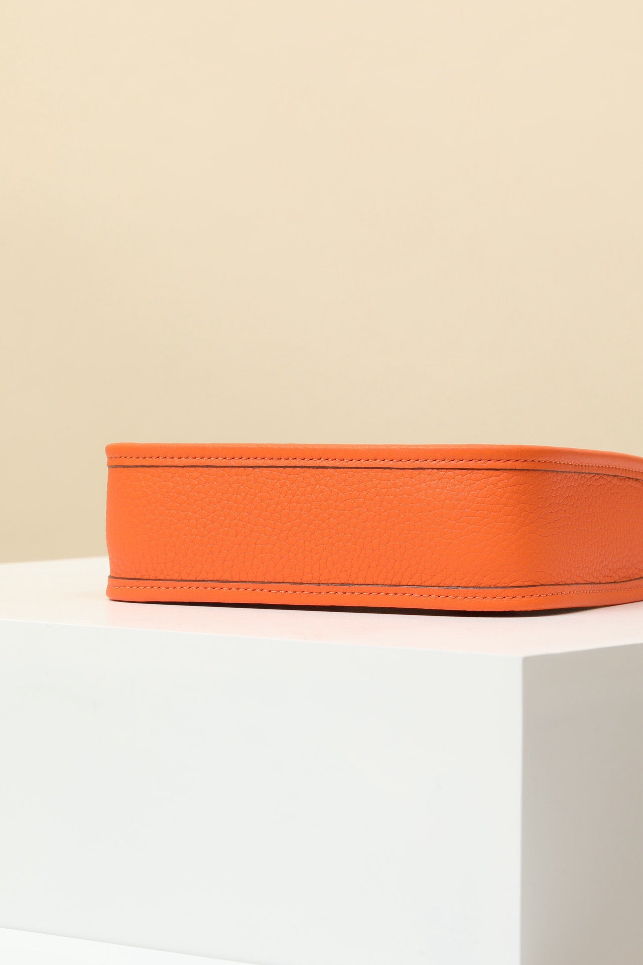 YF16 CK93 Classic Orange Clemence bull leather crossbody bag  ,GHW#4438