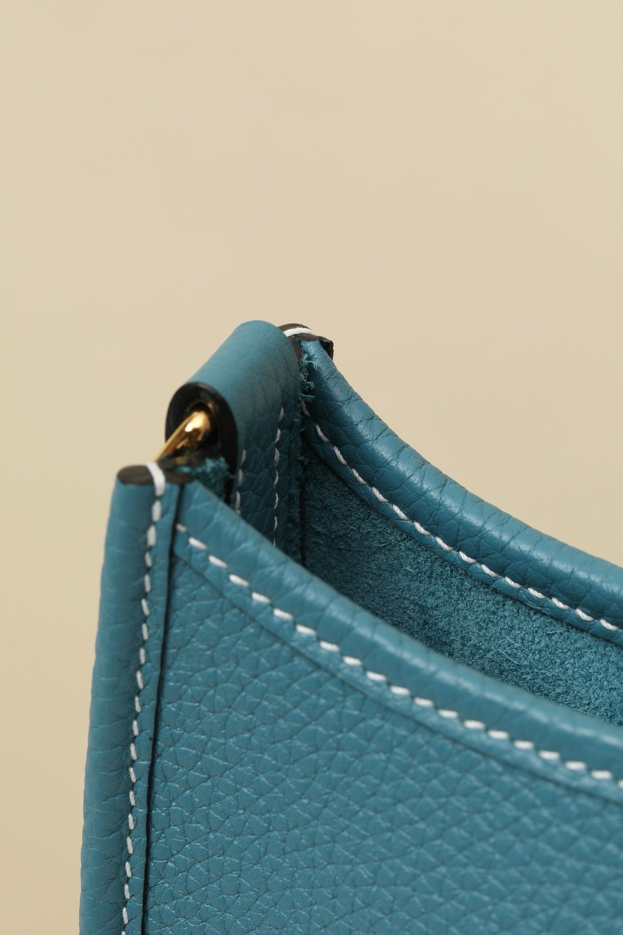 YF16 D2 New Denim Blue Clemence bull leather crossbody bag  ,GHW#4430