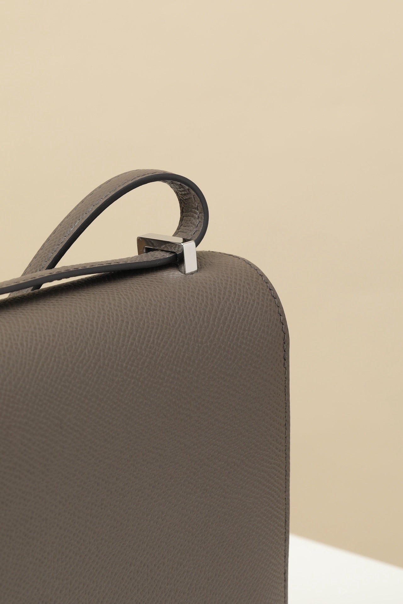 CJ19 19 cm , Pewter Grey Epsom leather PHW #4331