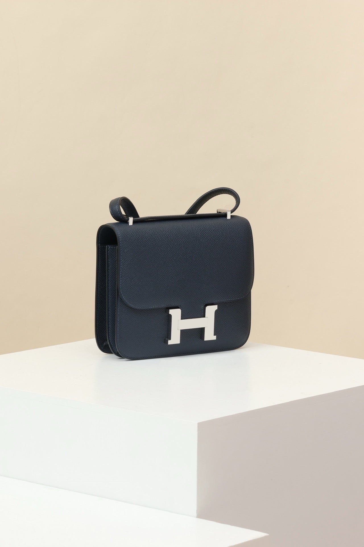 CJ19 19 cm , Midnight Blue Epsom leather PHW #4324