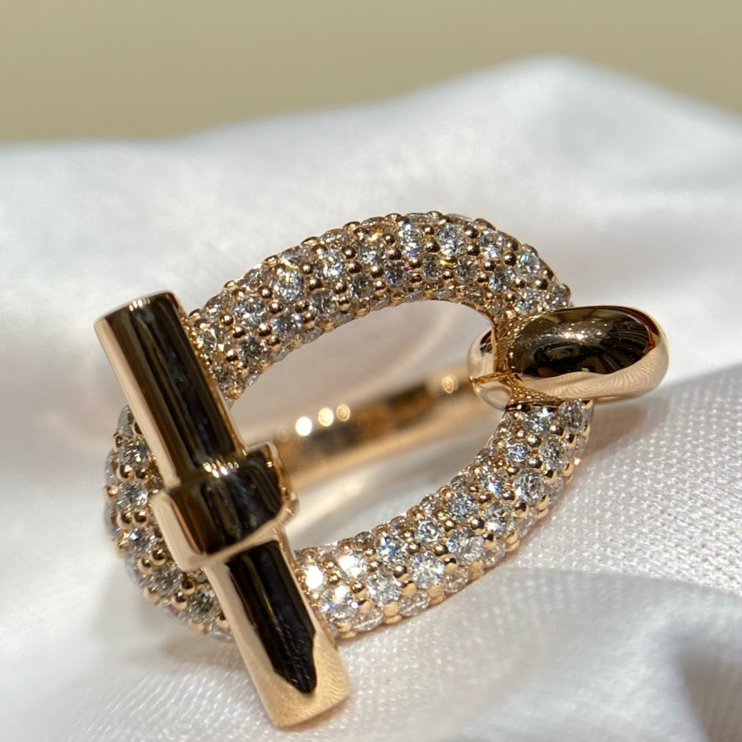 خاتم ايرميه ذهب عيار 18 , الماس vvs1