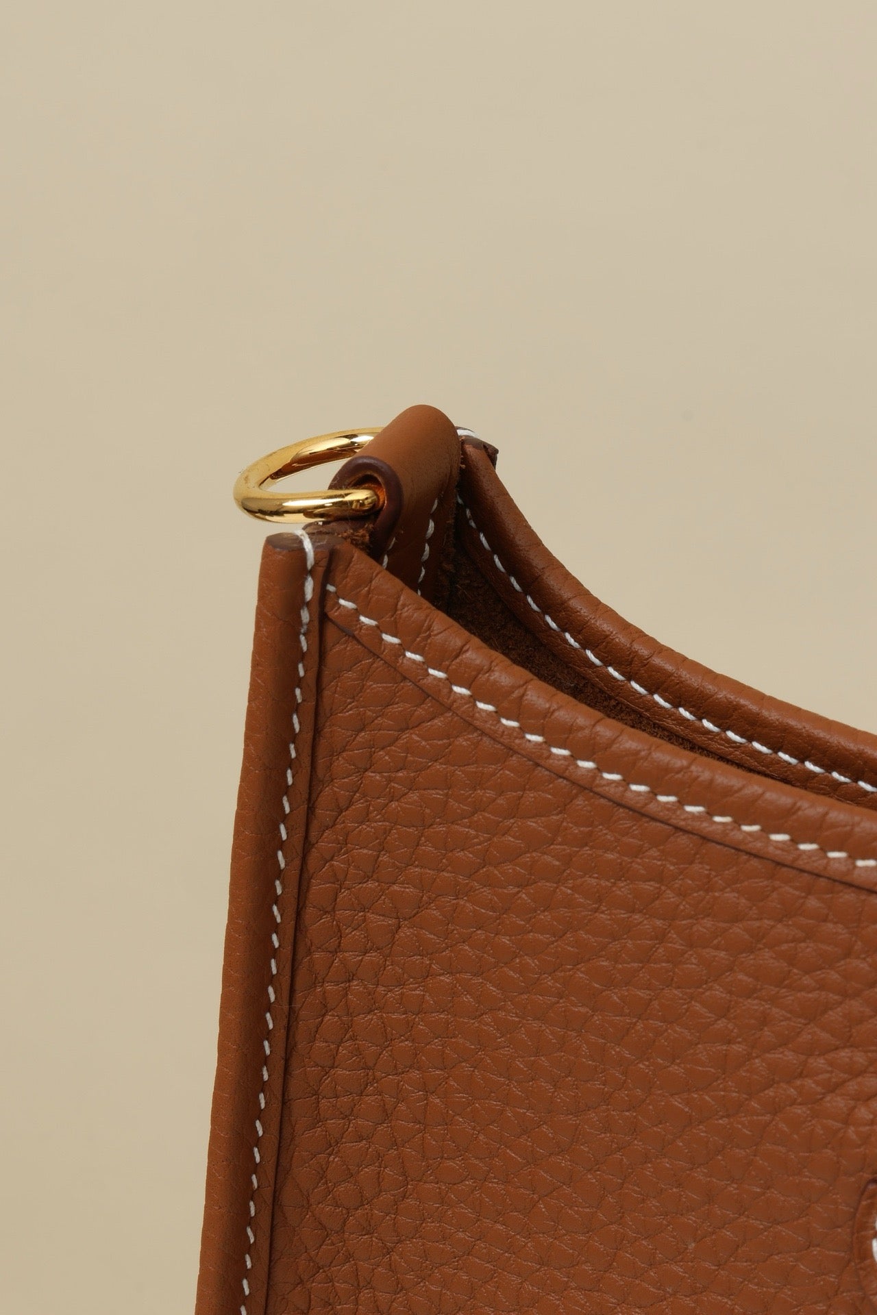 YF16 CK37 Gold BrownClemence bull leather crossbody bag  , GHW #4450