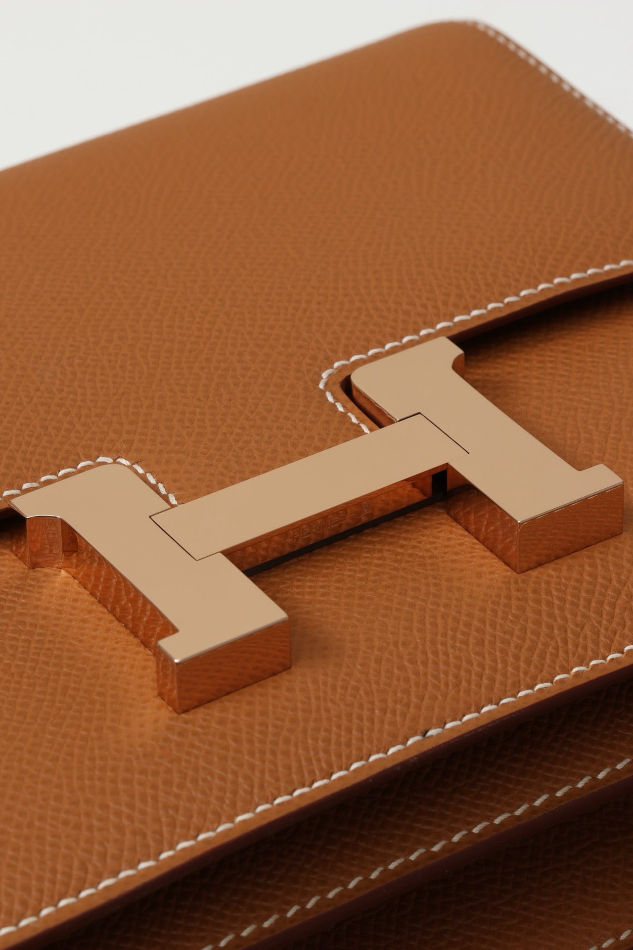 CJ19 19 cm ,  CK37 Gold Brown Epsom leather Rose Gold Hardware#4341