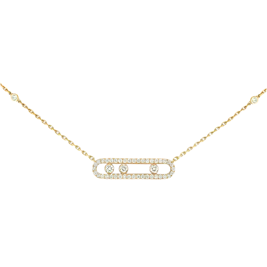 Baby Move Pavé Diamond Necklace