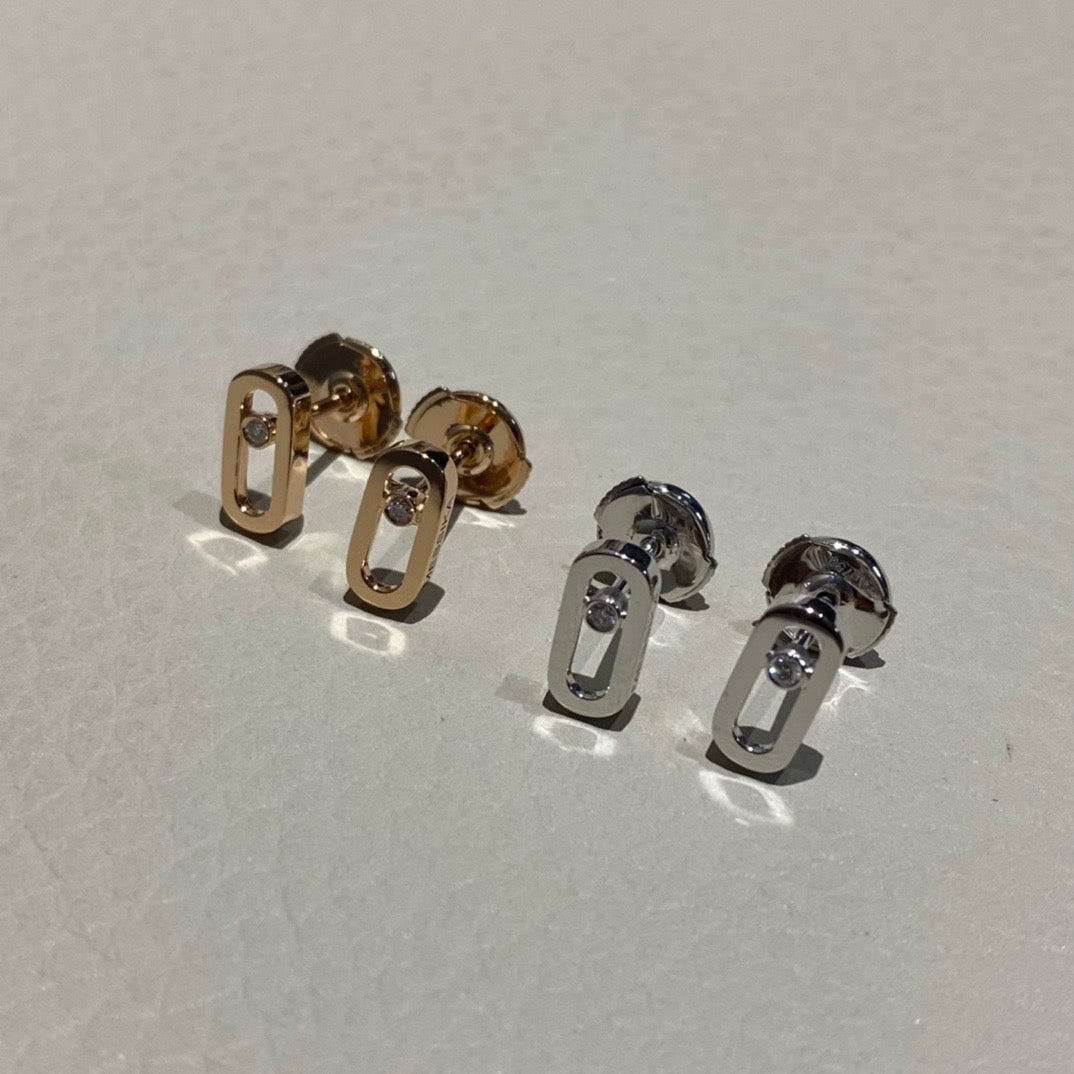 ميسيكا اقراط ذهب عيار 18 , 2.4  جرام , الماس vvs