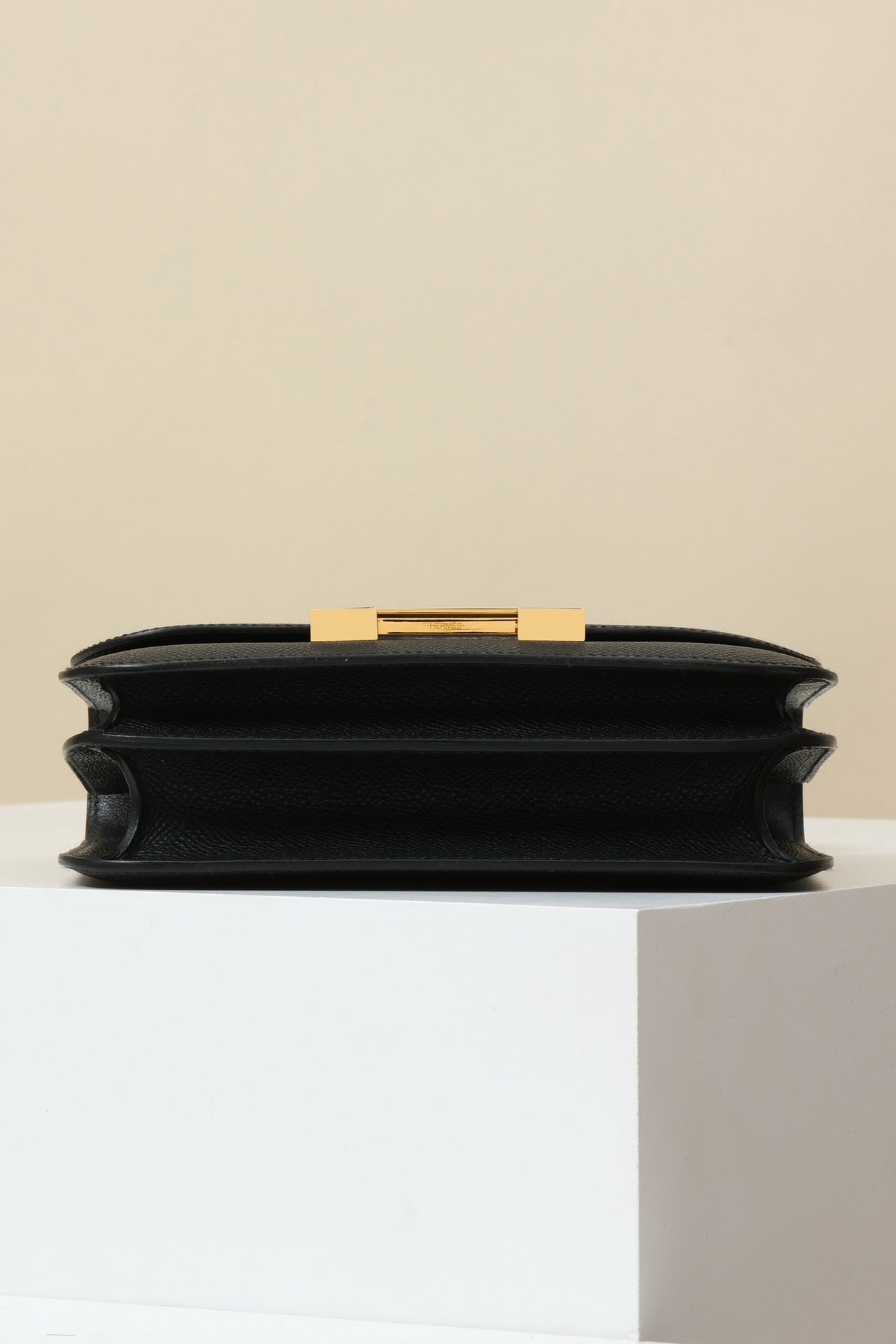 CJ19 19 cm ,  CK89 Black  Epsom leather Enamel Buckle #4337