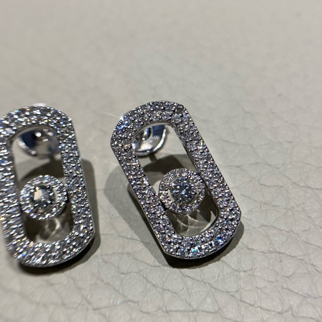 أقراط ميسيكا ذهب عيار 18, ألماس vvs1