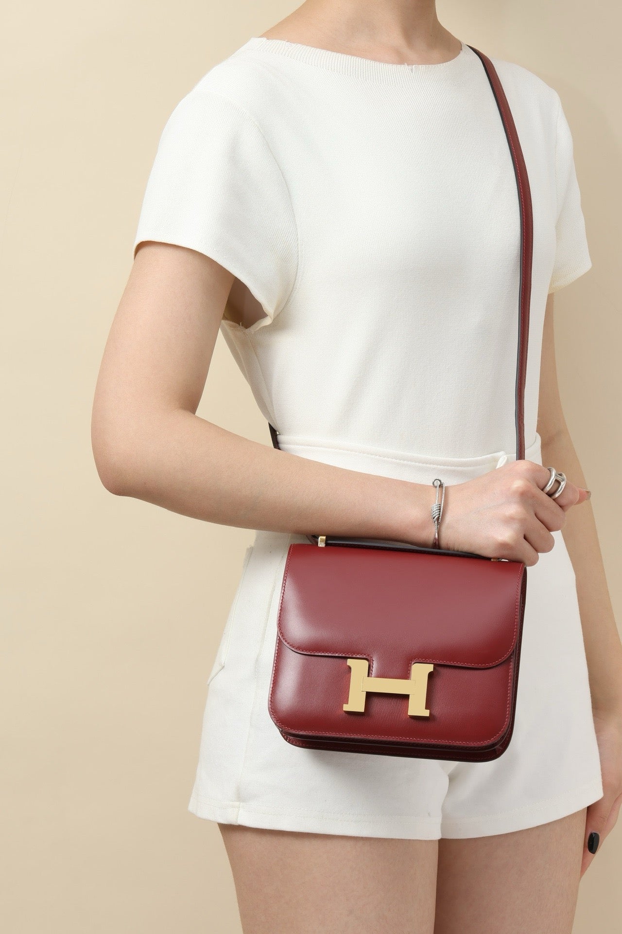 CJ19 19 cm ,  Red Box leather GHW #4290