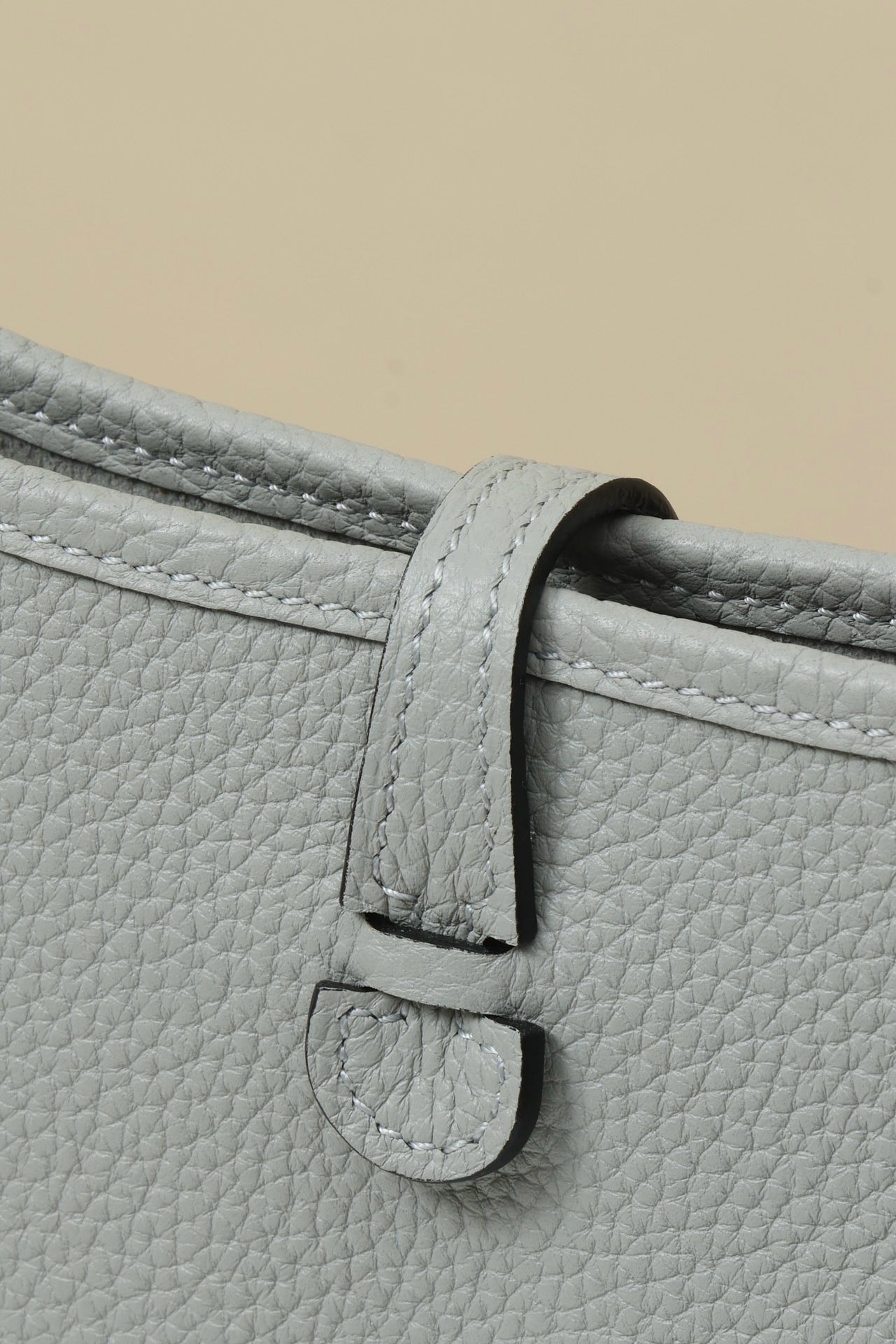 YF16 8U Glacier Blue ,Clemence bull leather crossbody bag  , PHW #4413