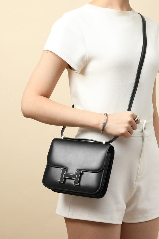 CJ19 19 cm , Box leather  Starry Buckle #4289