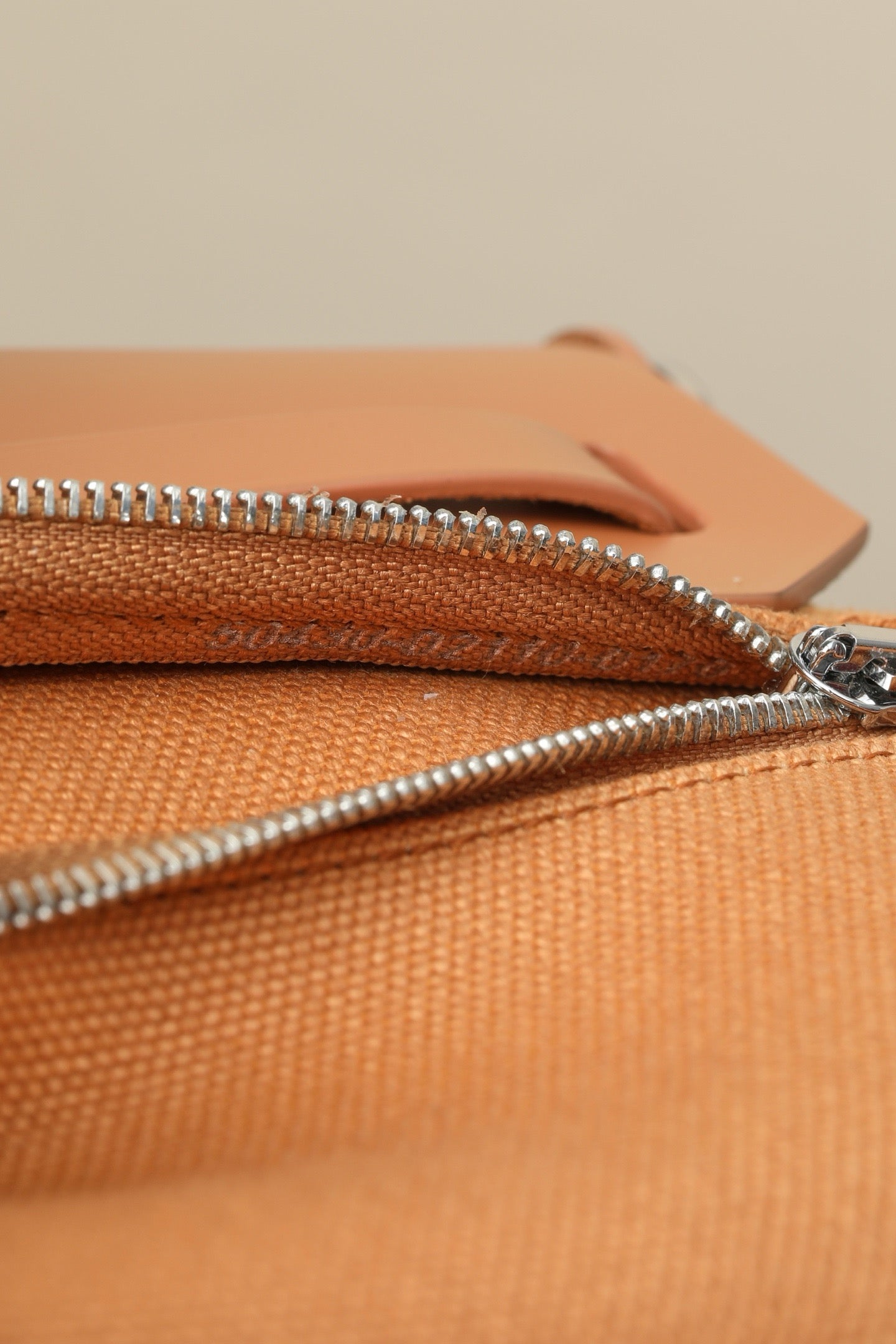 HB20 Naturel Sable H Viking Canvas and Hunter Leather Shoulder Bag PHW #4644