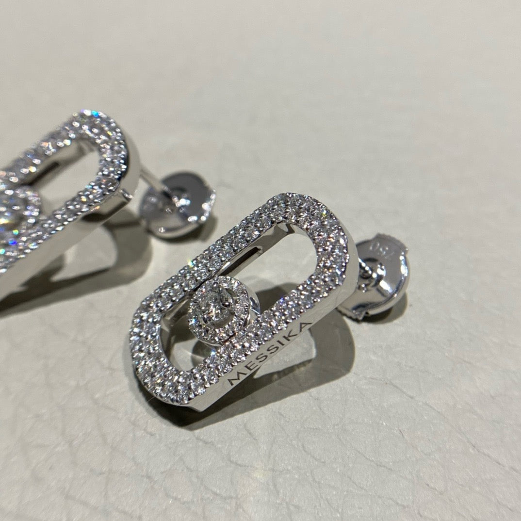 أقراط ميسيكا ذهب عيار 18, ألماس vvs1