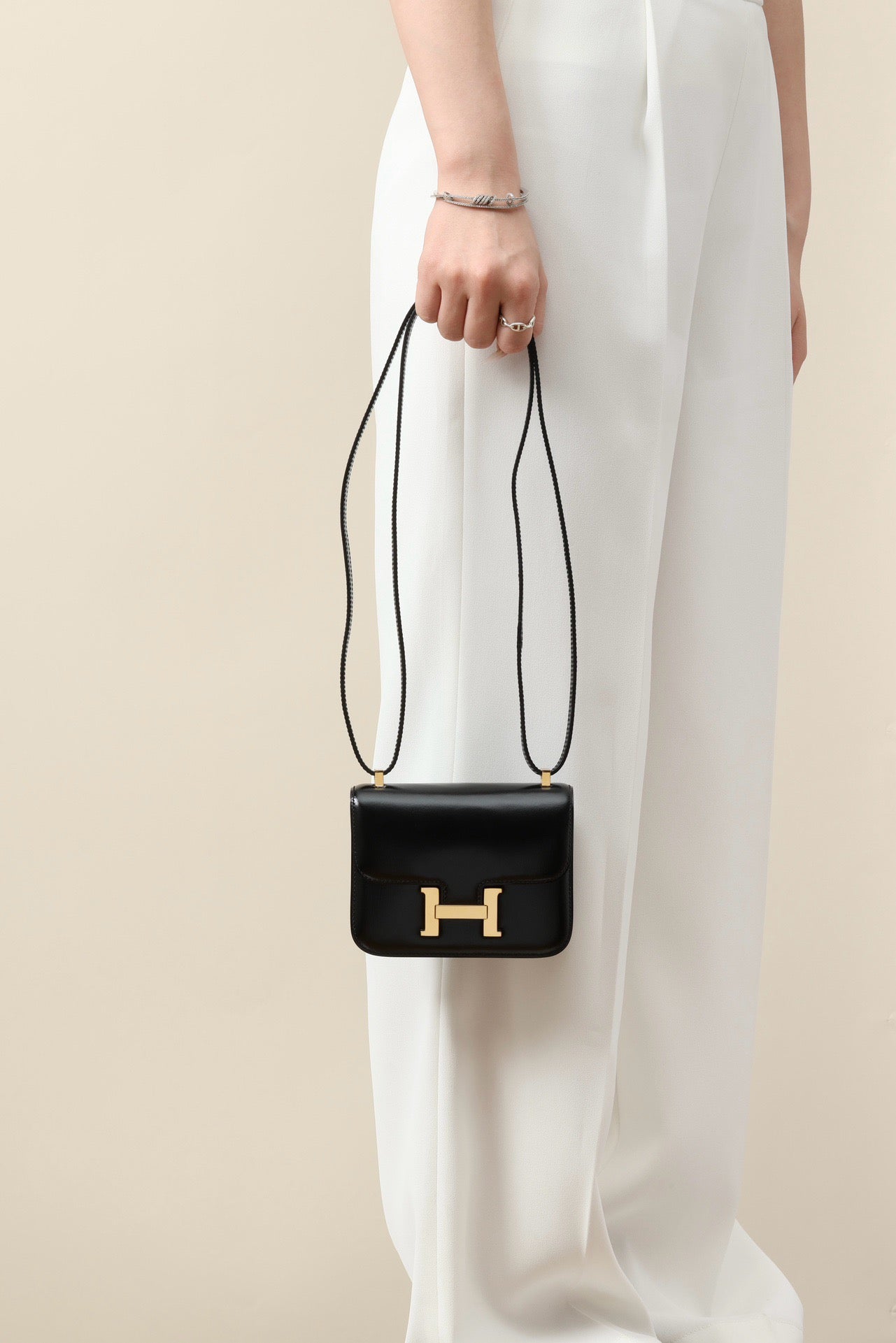 CJ14 , 14 cm,  Box leather , CK89 Black GHW #4361