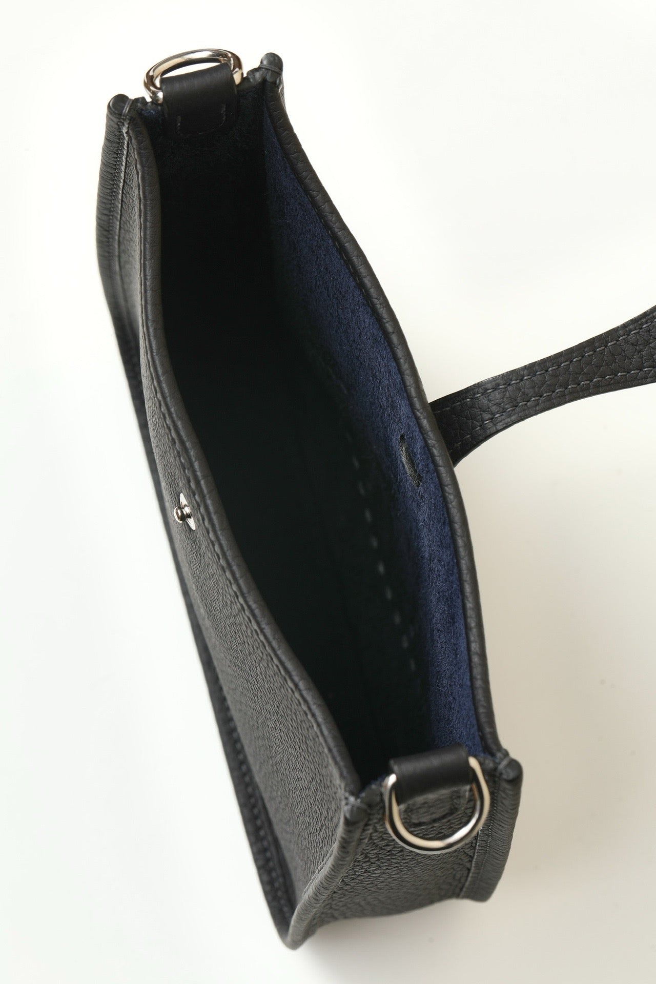 YF16 3Y Ice Blue ,Clemence bull leather crossbody bag  , PHW #4424