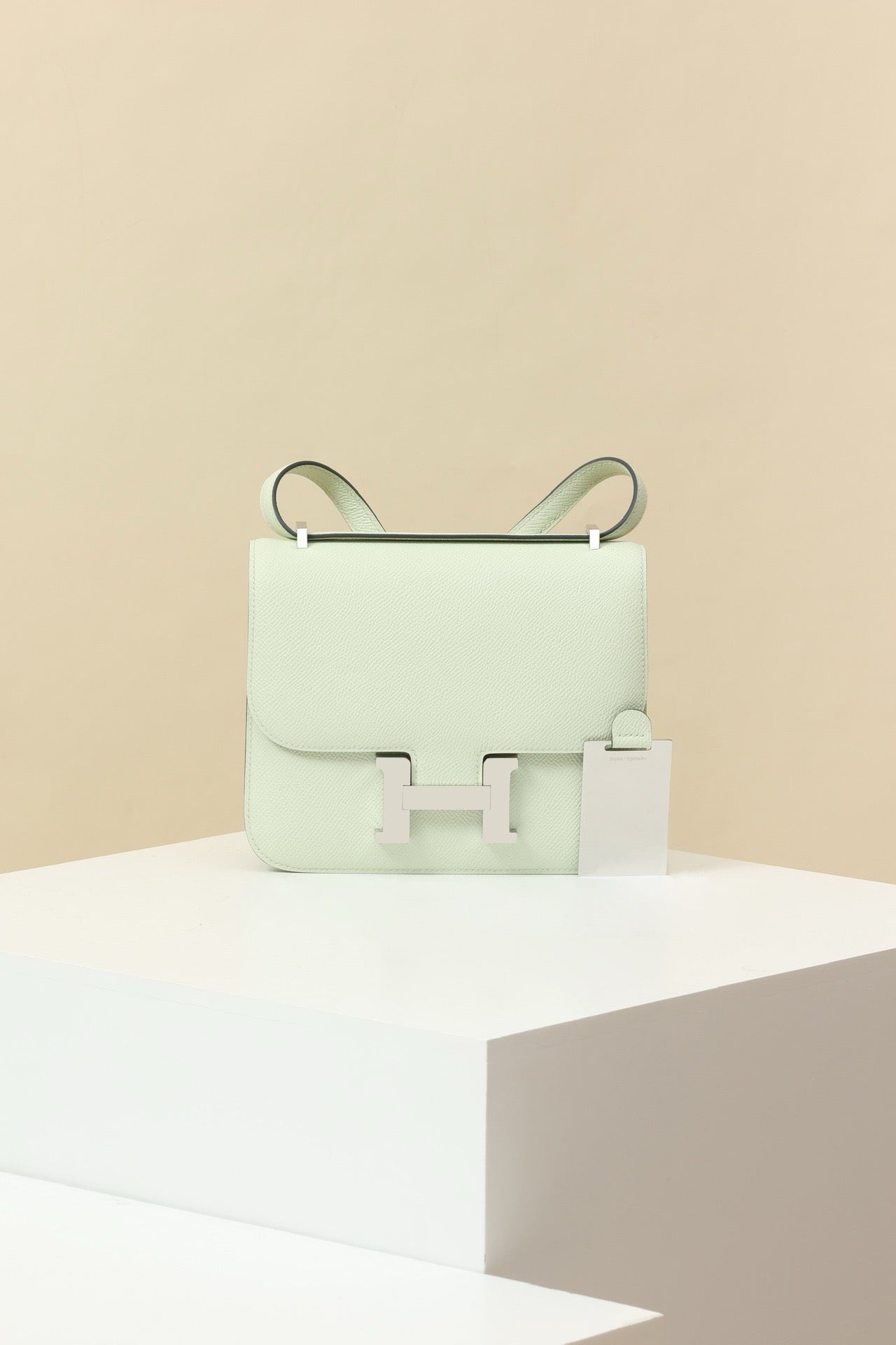 CJ19 19 cm , Bubble Green Epsom leather PHW #4326